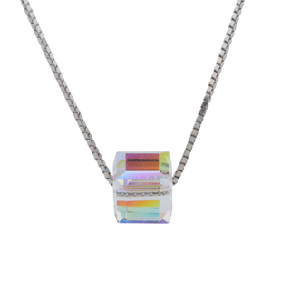 锐鹏 S925纯银项链 日韩版时尚女式吊坠锁骨链百搭银水波链毛衣链