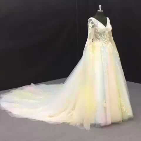 Desain Terbaru Dongeng Berwarna Lengan Panjang Ekor Mengkilap Gala Dress Pakaian Pesta Gaun Malam Buy Gaun Malampesta Malam Gaun Lengan Panjang