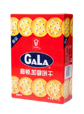 加拿饼干3盒装零食咸味饼嘉顿