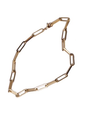 ins金属暗黑百搭爱心复古锁骨链