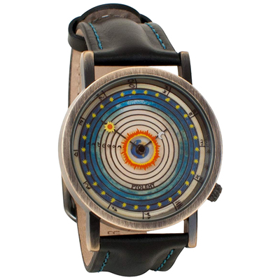 正品The Philosophers创意太阳系地心说趣味个性艺术男女皮带手表