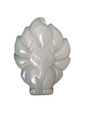 玛瑙玉髓绿色冰种挂件旺桃花吊坠