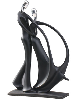 音乐舞蹈抽象风人物客厅玄关雕塑