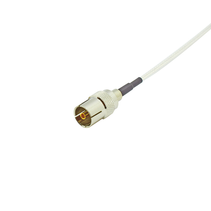 视频信号延长线F弯转TV有线电视天线公弯F-IEC-JJW铜镀银线高清线