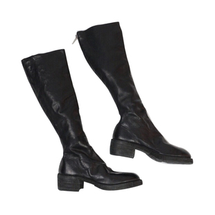 折扣清手工鞋guidi 7910z马皮长靴 后拉链水洗做旧马丁靴高筒