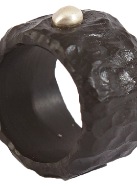 美感觉醒小众高级手作重银黑檀木