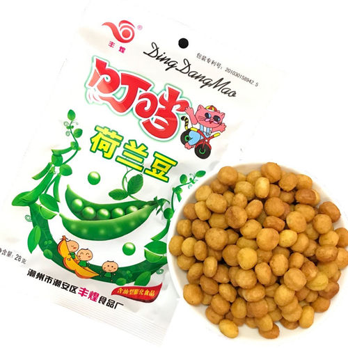丰煌 叮当荷兰豆18克*20小包 膨化食品 80后经典怀旧休闲零食