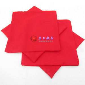 专业加厚麻纱料二人转一对手绢花