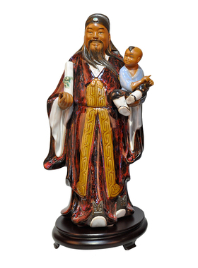 锦盒装开业送礼中式风陶瓷摆件