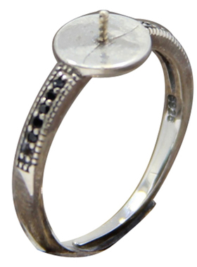 diy万能随形蜜蜡玉石戒指空托