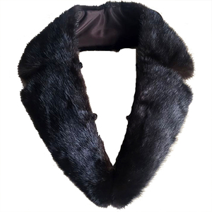 进口水貂毛领子西服领整皮男士女士通用真水貂毛毛大领子青果领