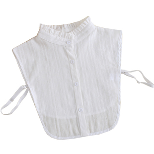 秋冬百搭假领子假领衬衫纯棉装饰领木耳边立领花边假衣领衬衣领女