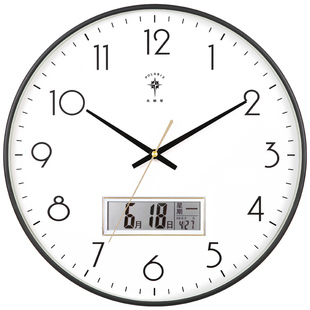 北极星钟表挂钟客厅家用时尚现代简约轻奢时钟挂墙挂式挂表石英钟