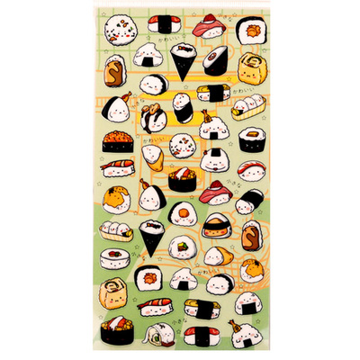 nekoni贴纸寿司美食可爱手账帐
