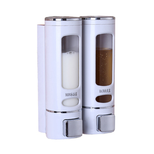 宾馆酒店壁挂式皂液器给皂机沐浴露盒洗手液盒浴室洗手液瓶免打孔