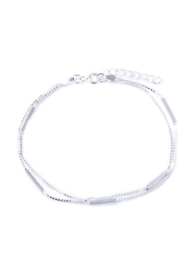 925纯银几何文艺风手链