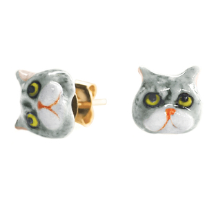 【官方授权】NACH娜趣法国轻奢小众设计师品牌mini动物头像耳钉