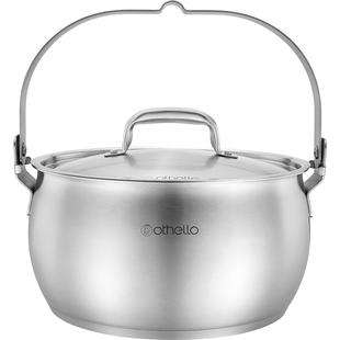 德国欧德罗18/10不锈钢汤锅户外露营家用燃气电磁炉通用煮锅汤锅
