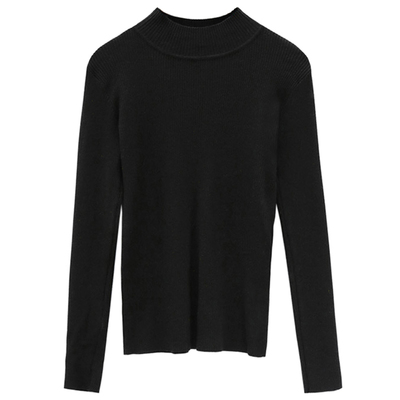 半高领打底衫女秋冬内搭毛衣2025新款修身显瘦针织衫长袖厚款上衣