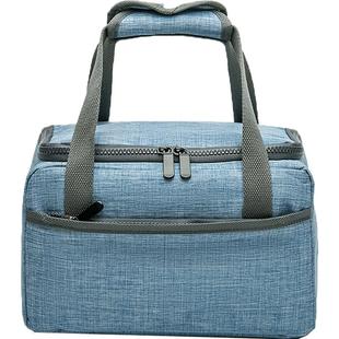 加厚装饭盒袋子铝箔保温袋帆布带饭菜的便当包保暖冷藏上班手提袋