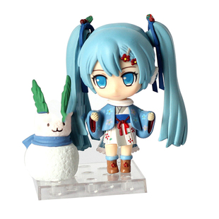 包邮GSC粘土539#中秋初音嫦娥月饼miku未来初音手办Q版可换脸公仔