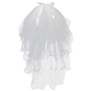 婚礼纱新款双层新娘齐地婚纱头纱结婚头饰配饰写真旅拍照头纱网红