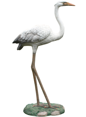 摆件白鹭玻璃钢户外摆件装饰品