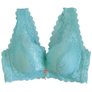 品牌专柜无钢圈精油水袋蕾丝美背丰胸胸罩聚拢小胸内衣文胸正品女