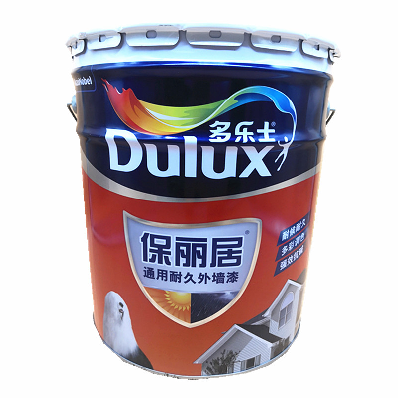 多乐士外墙漆乳胶漆围墙油漆哑光室外墙面漆多颜色防水耐晒白涂料