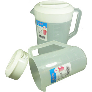 大容量冷水壶 家用可置冰箱带盖刻度耐热2500ML5升塑料凉水壶包邮