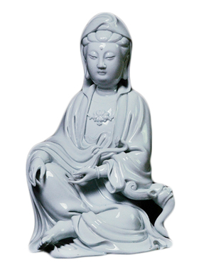 自在风静坐达摩观音菩萨陶瓷佛像