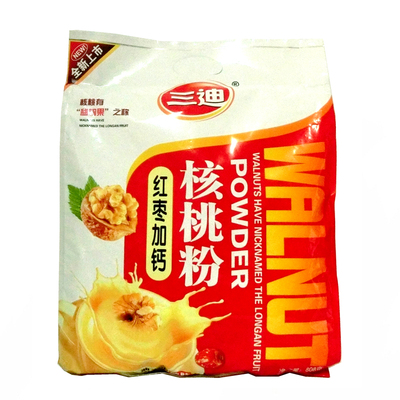 三迪加钙核桃粉冲调谷物早餐奶