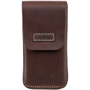 CAPETIENS手机包男竖款头层牛皮户外复古真皮男士手机腰包可定制