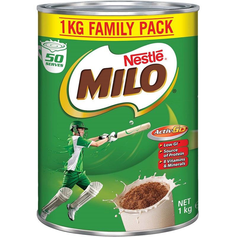 澳洲直邮雀巢美禄Nestle Milo热可可粉麦芽巧克力粉早餐家庭装1kg