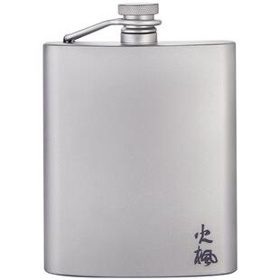 火枫户外巴克斯随身钛酒壶轻量便携钛材质酒壶200ml野营徒步酒壶