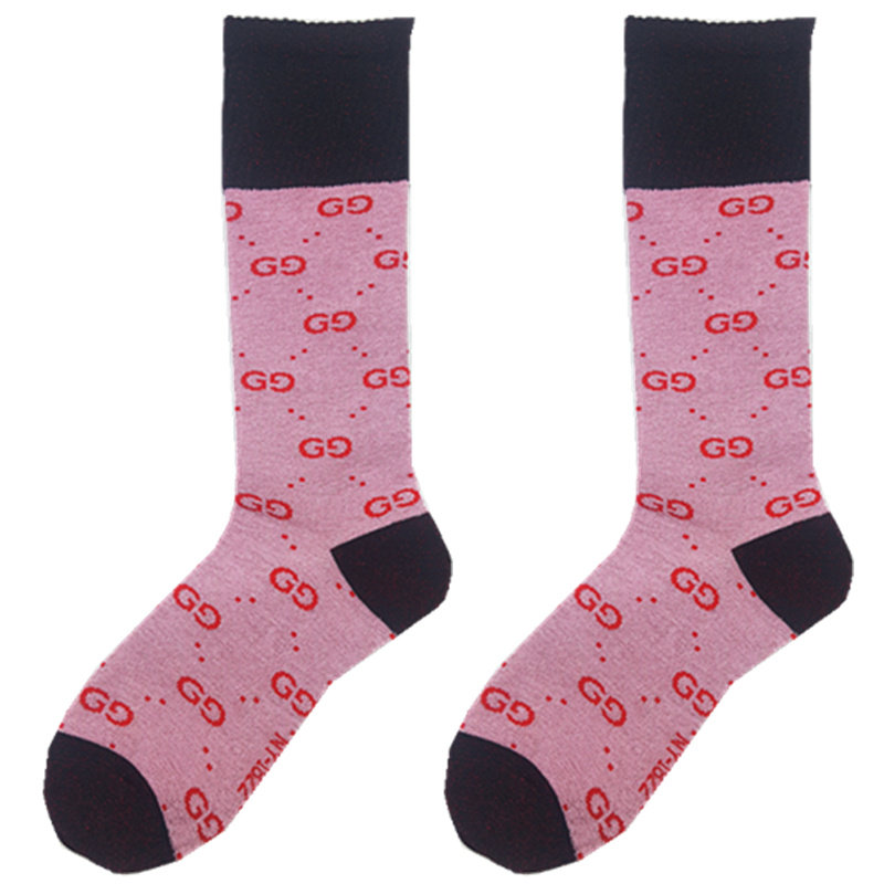 美腿袜ins字母春秋韩国堆堆袜中筒亮丝性感塑形运动糖果socks棉袜