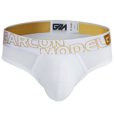 GM纯色男士内裤 性感三角裤莫代尔透气男男裤囊袋性感低腰裤头潮