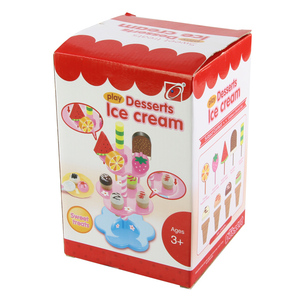儿童仿真迷你冰激凌购物台过家家玩具可爱冰淇淋售货台益智