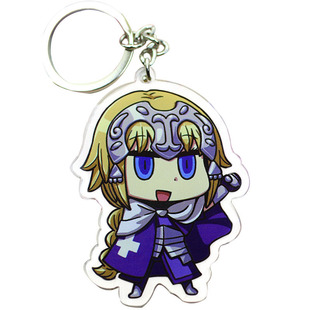 包邮 FateGO FA白贞德Alter双层透明亚克力锁匙钥匙扣小挂件