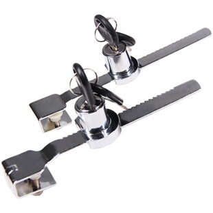 锯齿锁玻璃推拉柜门锁展示柜文件柜玻璃柜台锁移门锁橱窗锁锯牙锁