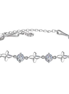 简约风韩版森系送女友四叶草手链