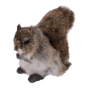 2019新款仿真松鼠小动物毛绒玩具模型橱窗摆件生日礼物工艺品