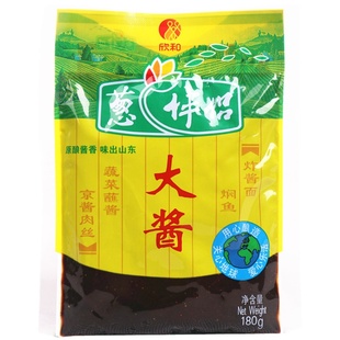 欣和葱伴侣大酱180g*10袋 原酿即食大豆酱生菜蘸酱豆瓣酱炸酱面酱