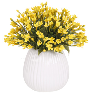 晶华造花原创设计仿真花艺小盆花桌面小摆件花艺仿真花办公桌餐桌