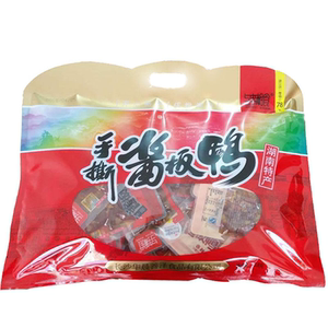 湖南特产与李湘食无骨手撕酱板鸭