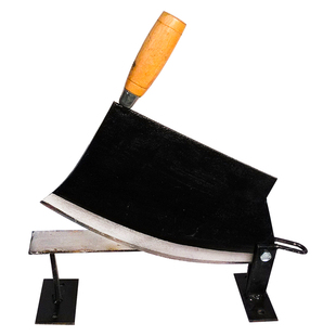 特制全钢中药材铡刀手工切药中草药刀药材切片参类灵芝鹿茸玛卡