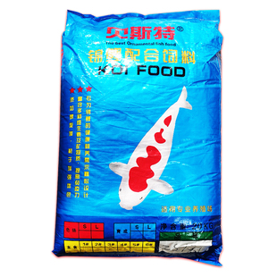 台湾贝斯特鱼粮锦鲤鱼食金鱼饲料颗粒鱼饵观赏鱼40斤上浮20KG包邮
