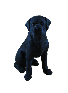 仿真黑狼狗摆件皮毛工艺品