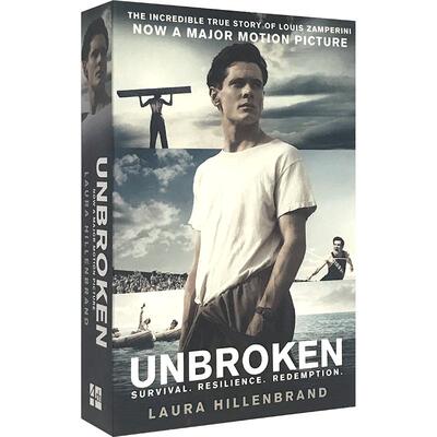 坚不可摧 英文原版小说 Unbroken Film Tie-in Laura Hillenbrand 英文版电影小说 奔腾年代作者劳拉希伦布兰德 进口英语书籍