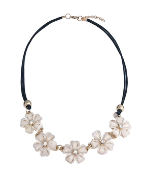 春夏花朵项饰清新时尚夸张配饰装饰韩版韩国饰品短款锁骨链项链女